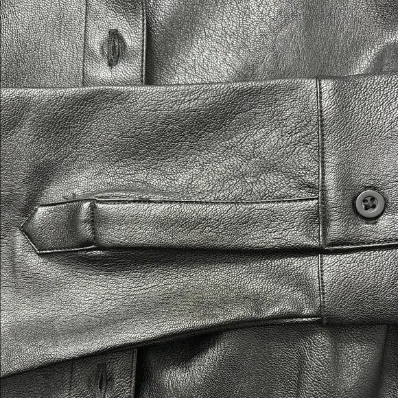 Commando Lightweight Faux Black Button Down Leather bodysuit Size Small - Picture 8 of 14